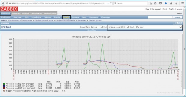 Monitor Windows Host in Zabbix