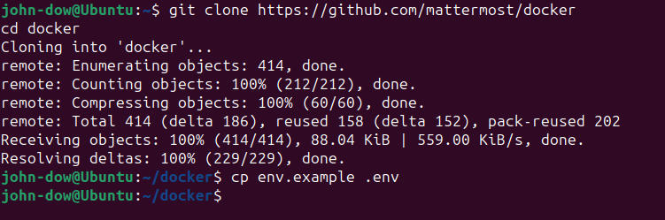 Clone Mattermost Repository