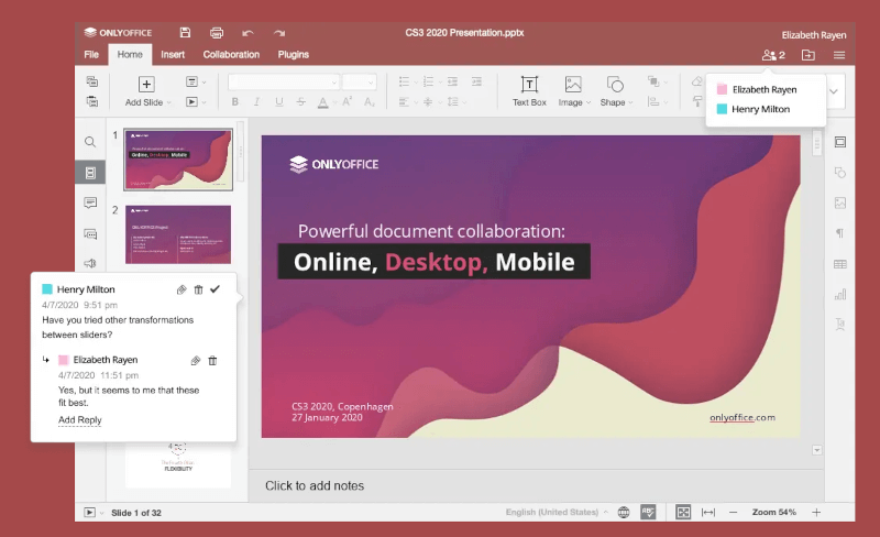 ONLYOFFICE Presentation Editor