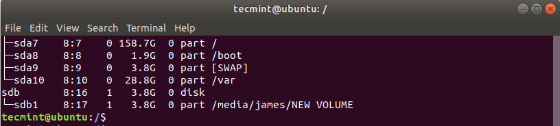 Verify USB Block Device Volume