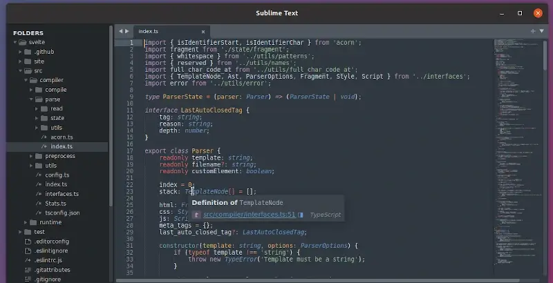 Sublime Text Editor